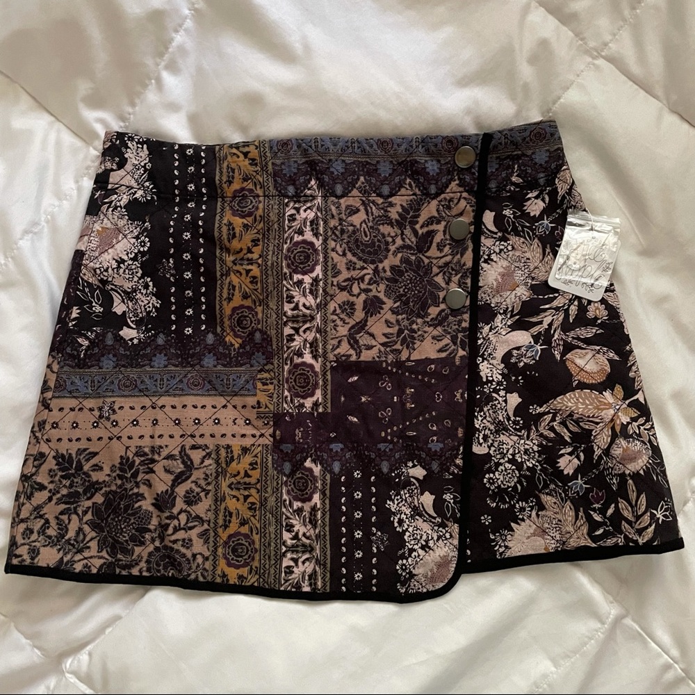 NWT Free People quilt skirt